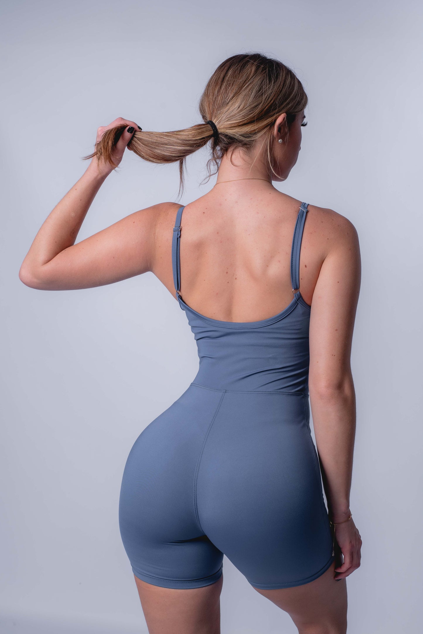 Enterizo Slim Short Acero