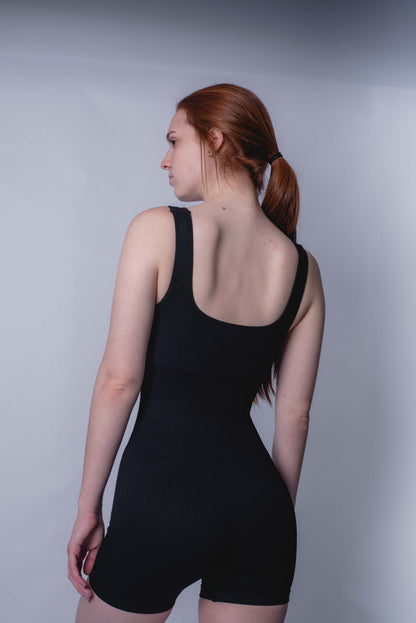 Enterizo Sculpt Short Negro