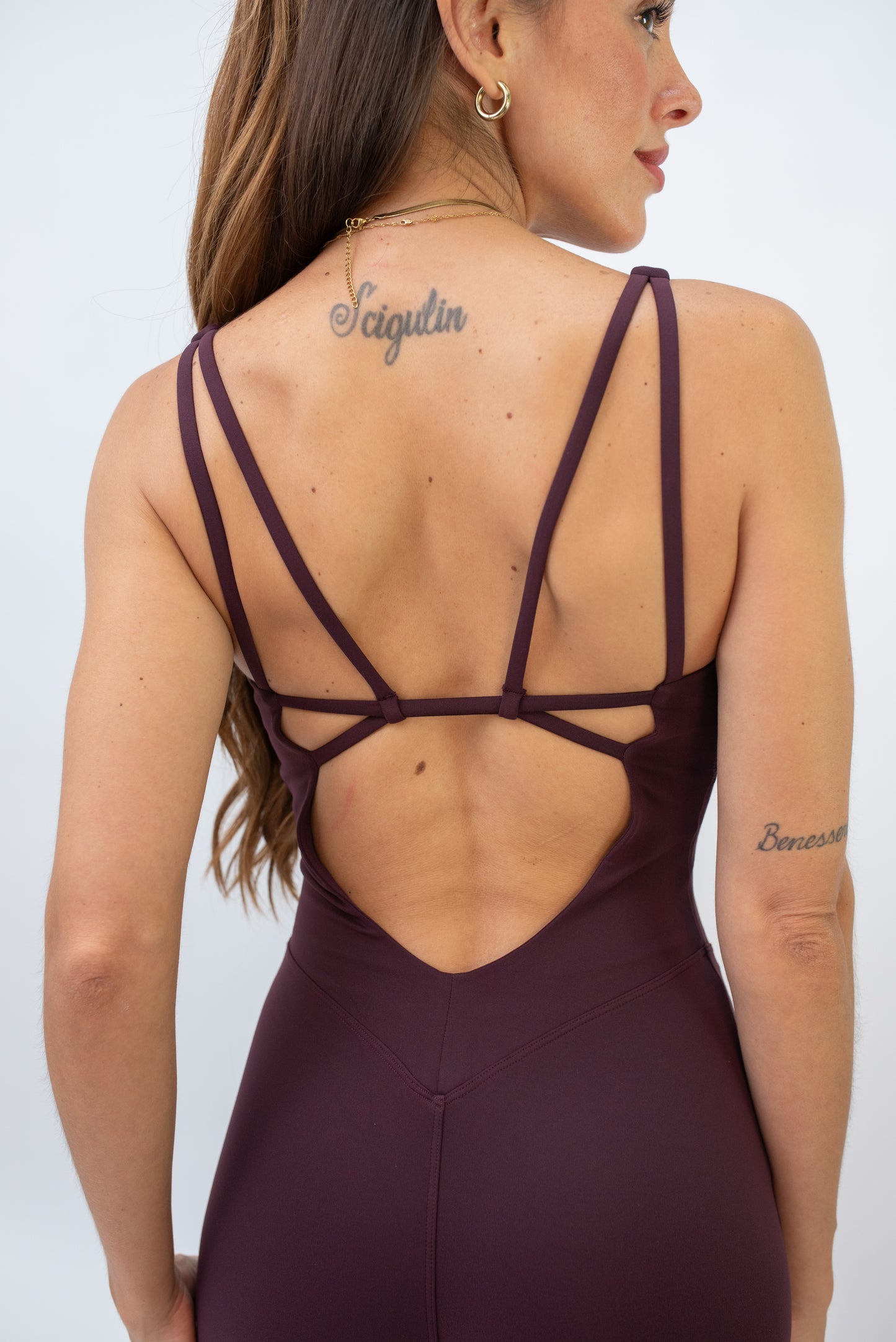 Aura Jumpsuit Wine