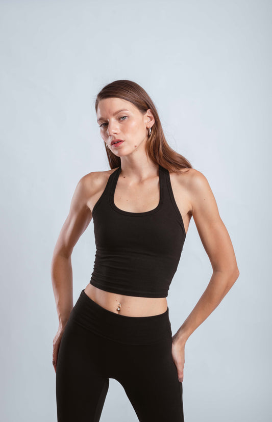 Halter Top Comfyluxe Negro